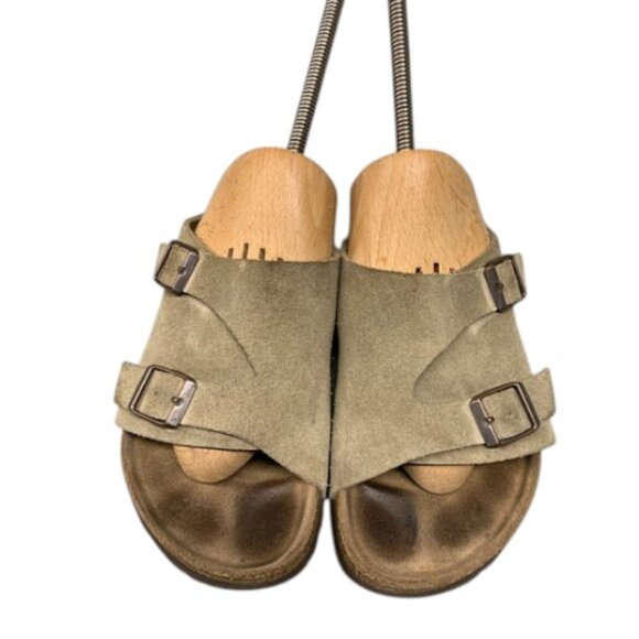 Birkenstock Zürich Women’s US 5 EU 36 Suede Leather Sandals Brown Comfort - Picture 1 of 16